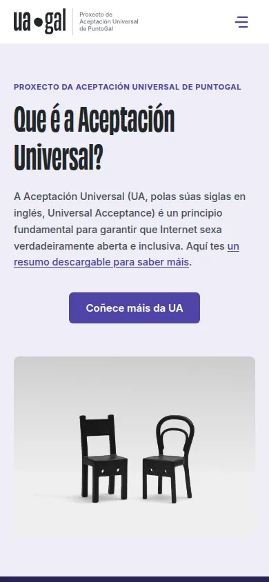 Captura da web de Asociación PuntoGal en móbil