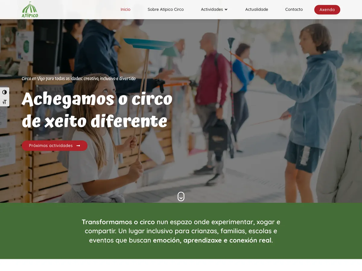 Web de Claudio Casaccia e Sara Comesaña