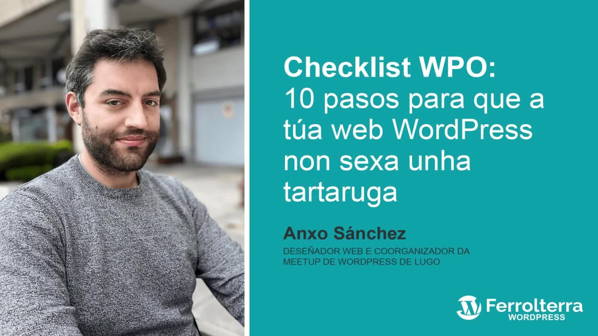 Checklist WPO: 10 pasos para que a túa web WordPress non sexa unha tartaruga
