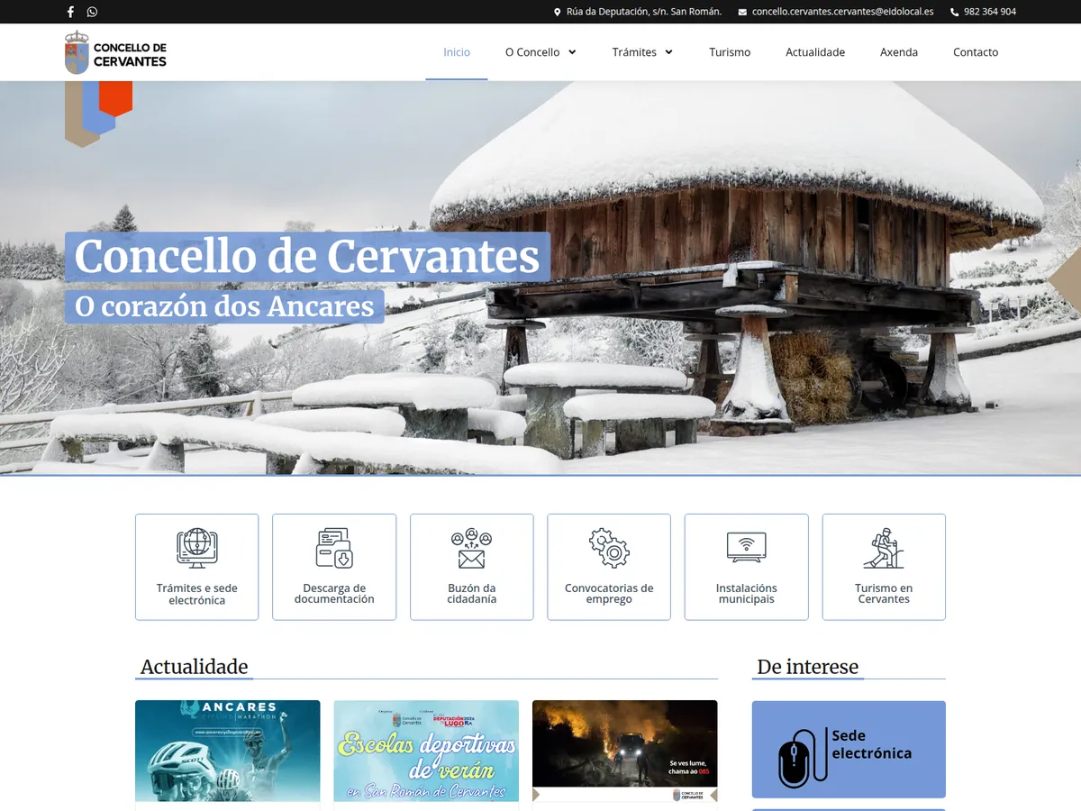 Web de Concello de Cervantes