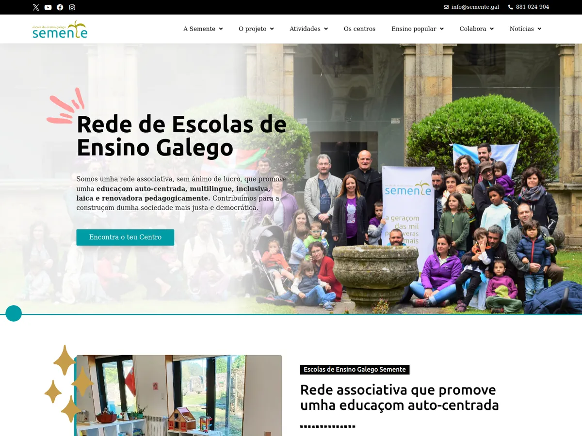 Web de Associaçom Escolas de Ensino Galego