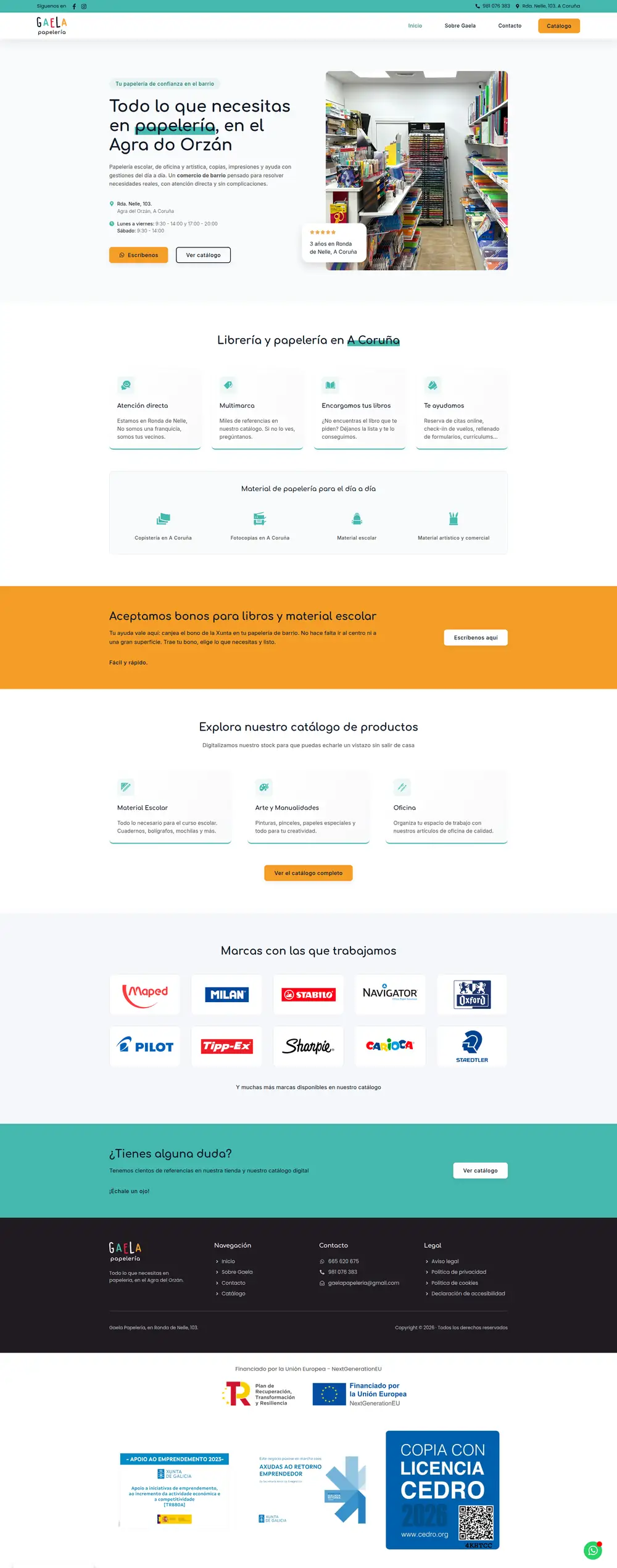 Captura da web de Pablo Lorenzo en escritorio