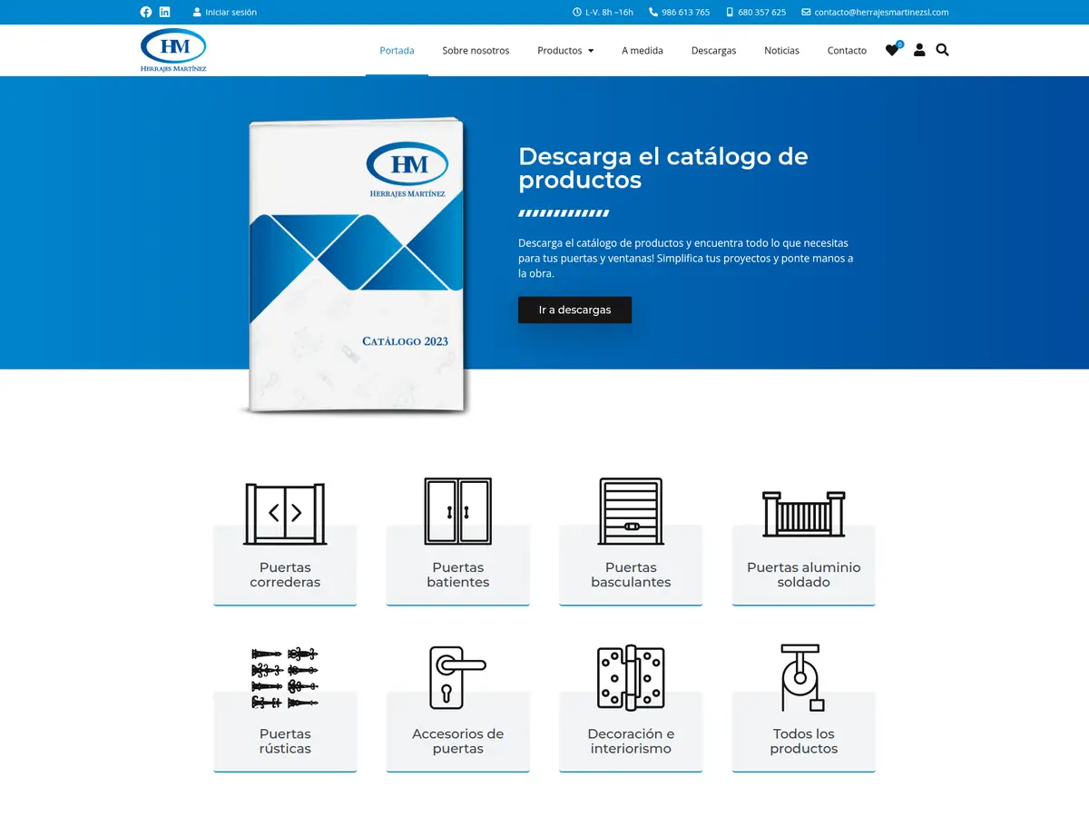 Web de Herrajes Martínez