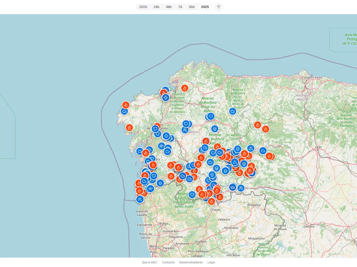 Web de Incendios .Gal