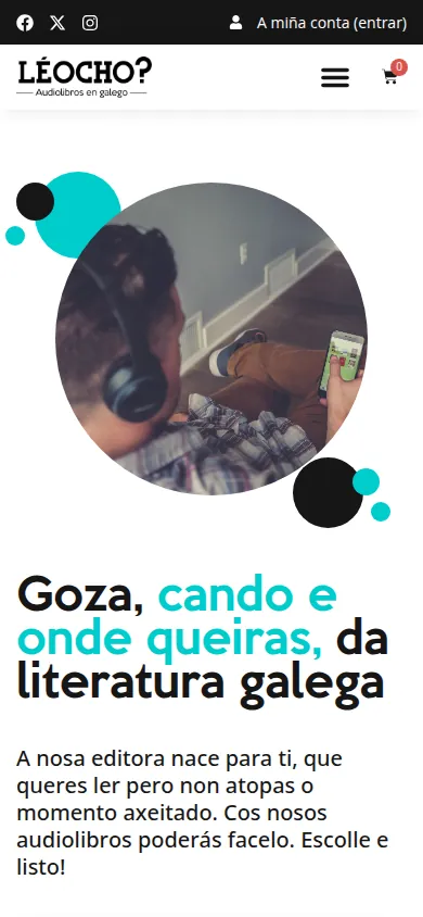 Captura da web de Ramón R. Nogueira en móbil