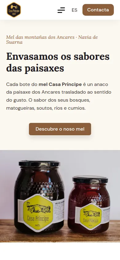 Captura da web de Casa Príncipe en móbil