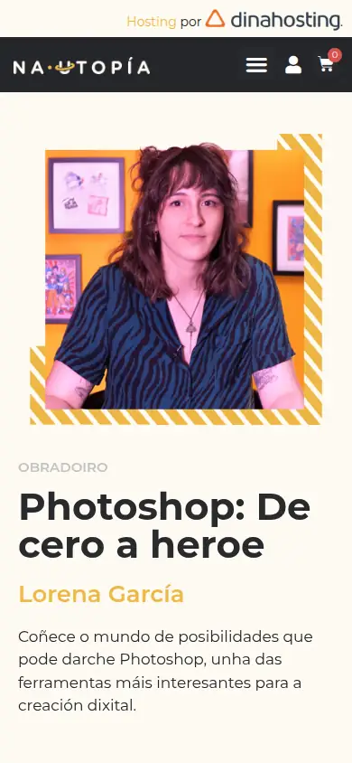 Captura da web de Na Utopía en móbil