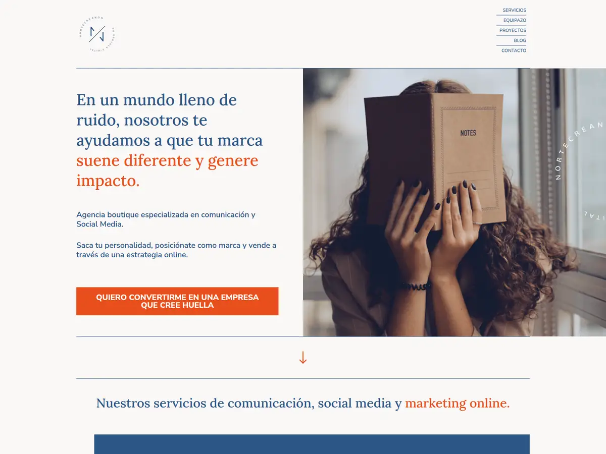 Web de Nortecreando