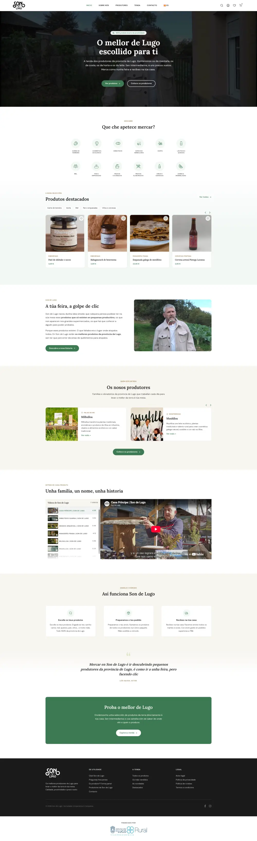 Páxina web Son de Lugo