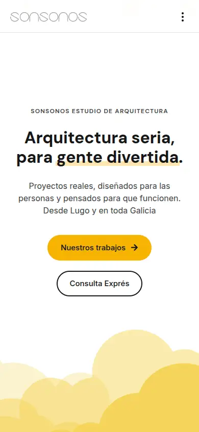 Captura da web de Sonsonos en móbil